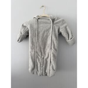 Baby Gap Gray Fleece Soft Sherpa Bear Bundler Winter Snow Suit 3-6Months